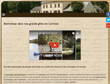 Tablet Screenshot of grands-gites-correze.com